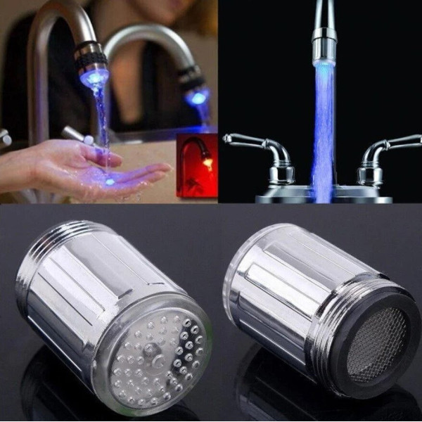 Насадка на кран с температурным сенсором и LED подсветкой с функцией экономии воды Faucet ligt multi