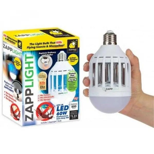 Лампа от комаров Zapp Light Белая отпугиватель насекомых и мошек