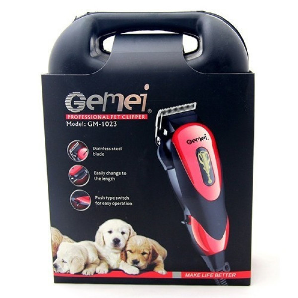 Машинка для стрижки животных Gemei GM-1023 Pet