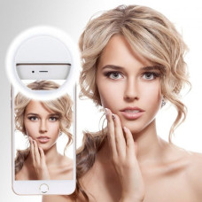 Светодиодное селфи кольцо Selfie Ring Light на батарейках