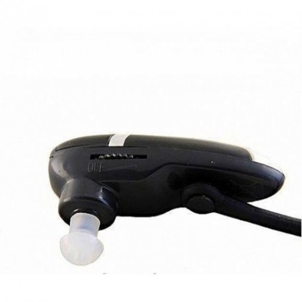Слуховой аппарат - Усилитель звука Ear Zoom Xigma Черный с серебристым+3 насадки+батарейки