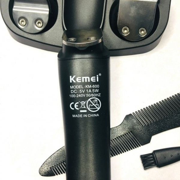Машинка для стрижки волос Kemei KM-600 Pro профессиональная триммер универсальный 11 в 1