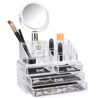 Органайзер для хранения косметики с зеркалом JN-870 Beauty box