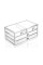 Органайзер для хранения косметики с зеркалом JN-870 Beauty box