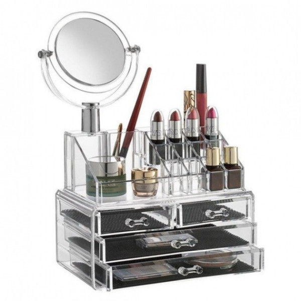 Органайзер для хранения косметики с зеркалом JN-870 Beauty box