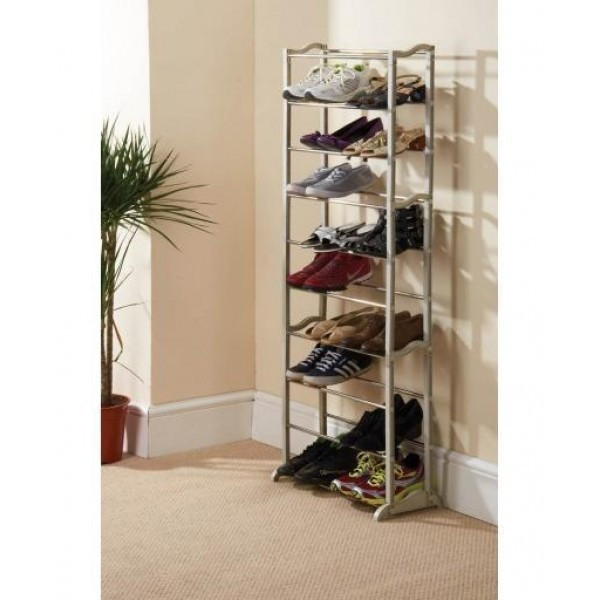 Полка для обуви Amazing Shoe Rack на 30 пар оганайзер для обуви белый