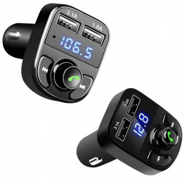 Модулятор в машину CAR X8 BT / ФМ Модулятор / ФМ Трансмиттер с Bluetooth