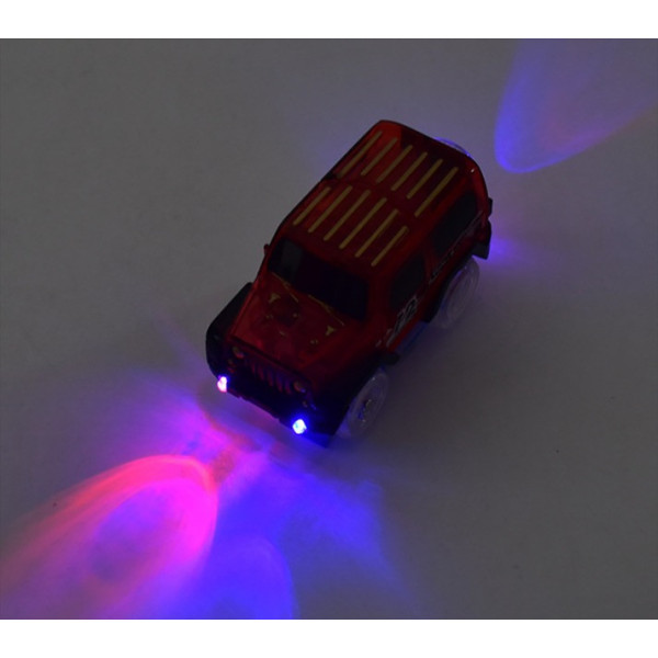 Дополнительная машинка для гоночной трассы Magic Tracks джип на 3 led