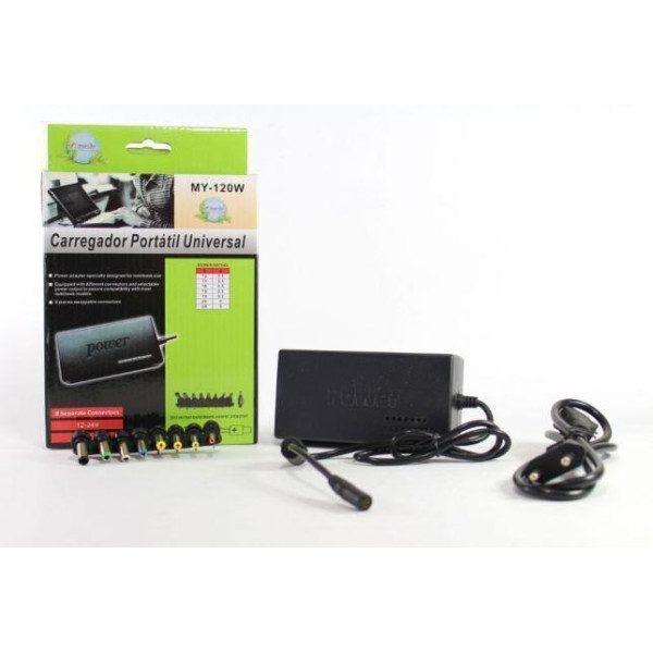 Адаптер Lapara MY-120W/2456 универсальное зарядное для ноутбука + переходники 8 шт