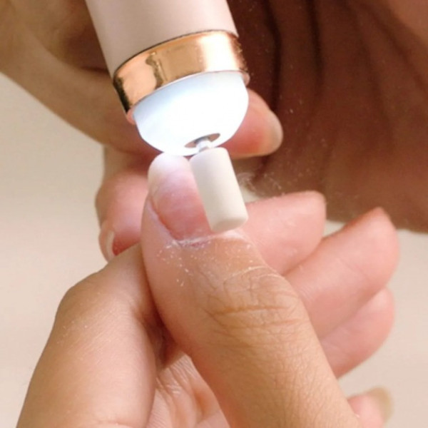 Портативный фрезер для маникюра и педикюра Flawless Salon Nails розовый