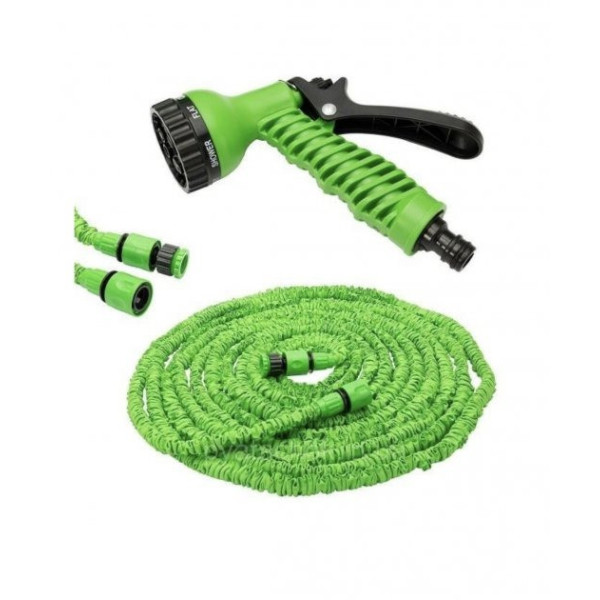 Растяжной поливочный шланг Magic Hose длиной 75 метров с распылителем