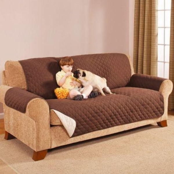 Покрывало на диван двустороннее Couch Coat водонепроницаемая защитная накидка