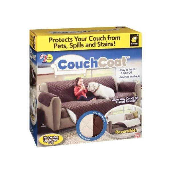 Покрывало на диван двустороннее Couch Coat водонепроницаемая защитная накидка