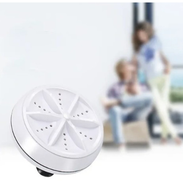 Ультразвуковая портативная мини стиральная машинка Ultrasonic Turbine-Wash турбина на присосках