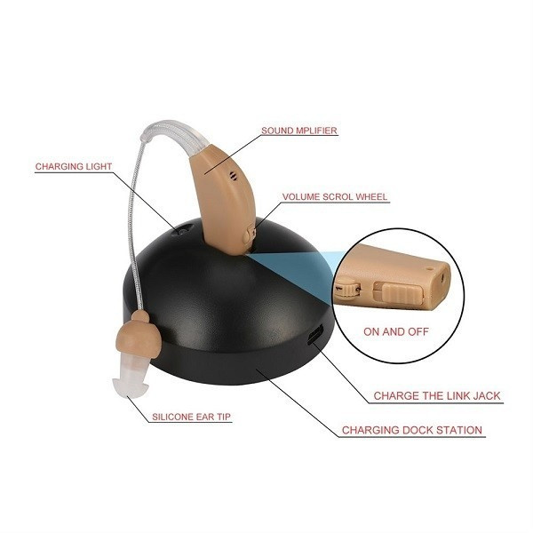 Слуховой аппарат аккумуляторный Ultra Sound Amplifier усилитель слуха