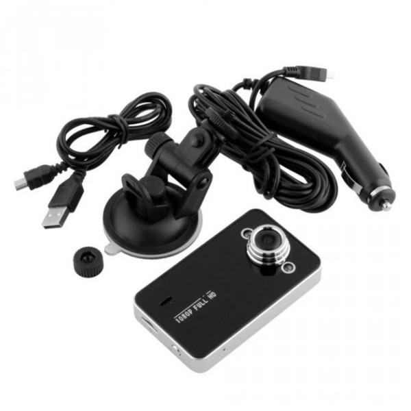 Автомобильный видеорегистратор DVR K6000 Full HD черный