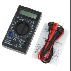 Цифровой мультиметр тестер Digital DT-830B + щупы черный