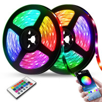 Комплект светодиодная RGB Led лента 5 м 5050 с блоком и пультом управления