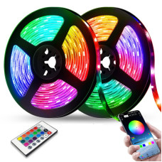 Комплект светодиодная RGB Led лента 5 м 5050 с блоком и пультом управления
