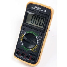 Цифровой мультиметр тестер с дисплеем DT-9208A