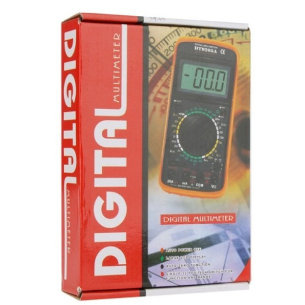 Цифровой мультиметр тестер с дисплеем DT-9208A