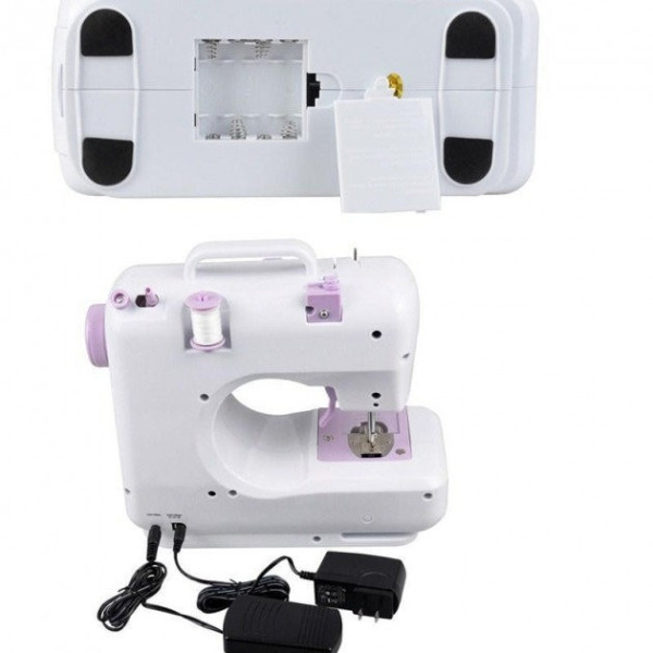 Швейная машинка портативная Household Sewing Machine FHSM-505 с оверлоком от батареек