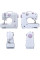 Швейная машинка портативная Household Sewing Machine FHSM-505 с оверлоком от батареек