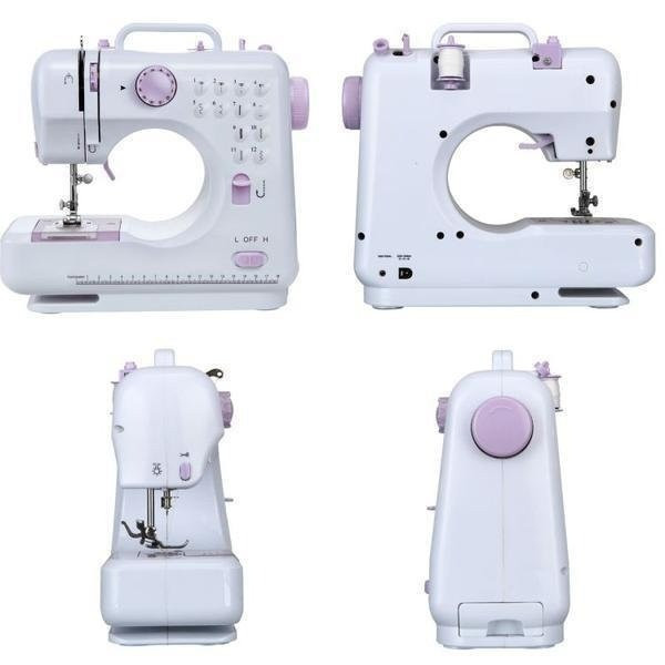 Швейная машинка портативная Household Sewing Machine FHSM-505 с оверлоком от батареек