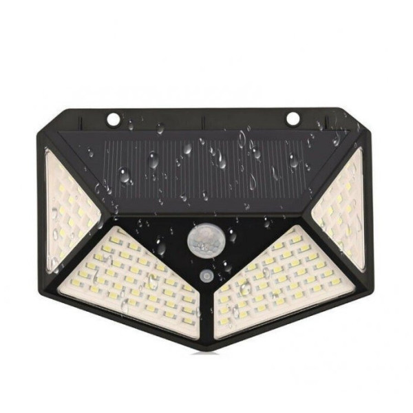 Светильник с датчиком движения на улице на солнечном аккумуляторе solar interaction wall lamp