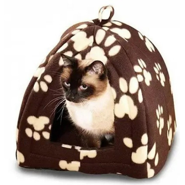 Мягкий домик лежанка для собак и кошек Pet Hut  Домашняя будка для животных