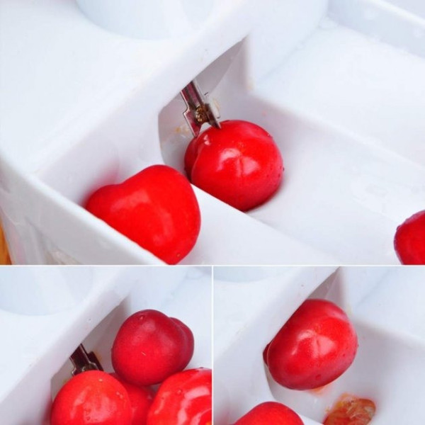 Машинка для удаления косточек из вишни, черешни, маслин и оливок Helfer Hoff Cherry