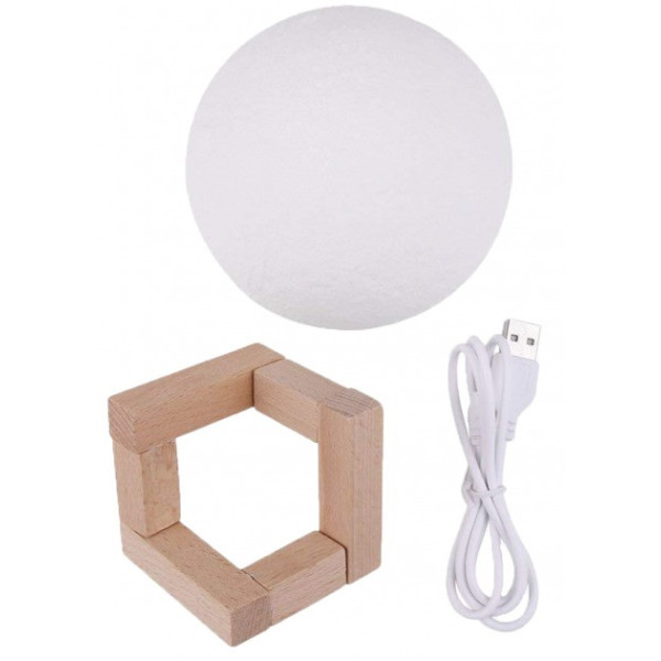 Лампа Луна 3D Moon Lamp со встроенным аккумулятором разноцветная луна