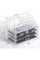 Акриловий органайзер для косметики Cosmetic Storage Box прозрачный