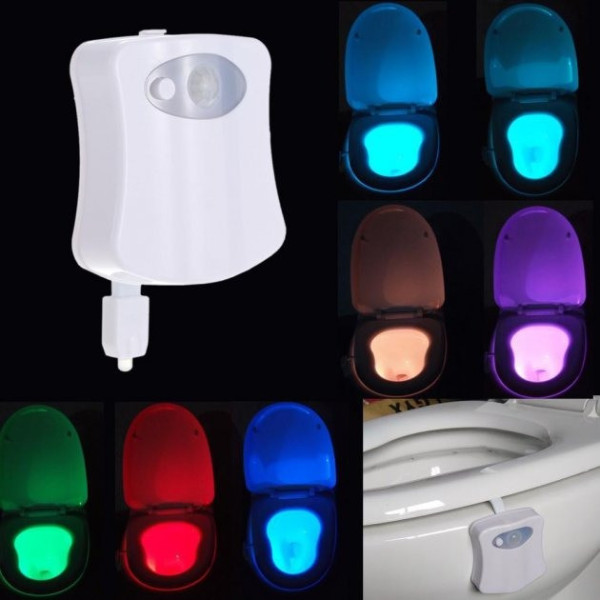 Подсветка для унитаза Light Bowl с датчиком движения светодиодная цветная
