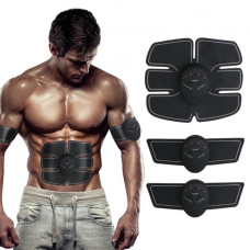 Пояс-миостимулятор EMS Trainer 3 в 1 для мышц пресса и рук Fitness Trainer черный