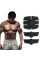 Пояс-миостимулятор EMS Trainer 3 в 1 для мышц пресса и рук Fitness Trainer черный
