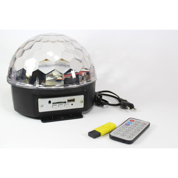 Светодиодный диско-шар с динамиками MusikBall MP-3 E27-997BT
