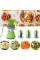 Овощерезка мультислайсер KITCHEN MASTER 5139 Big, Ручная терка шинковка для овощей и фруктов