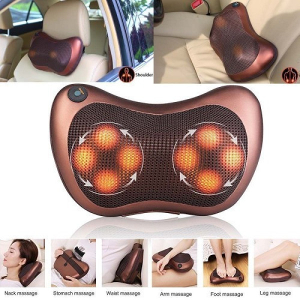 Массажная подушка Massage pillow GHM 8028 с подогревом для спины и шеи