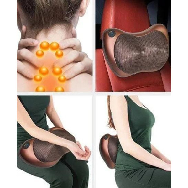 Массажная подушка Massage pillow GHM 8028 с подогревом для спины и шеи