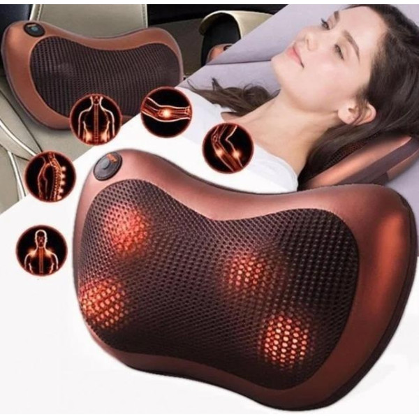 Массажная подушка Massage pillow GHM 8028 с подогревом для спины и шеи