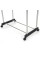 Двойная телескопическая вешалка напольная стойка Double Pole Clothes Horse черная