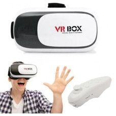 Очки виртуальной реальности с пультом управления для телефона шлем 3d vr box 2.0 ВиАр шлем
