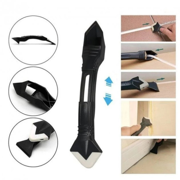 Силиконовый шпатель-скребок Silicon Towel Scrapper для герметика и силикона с насадками