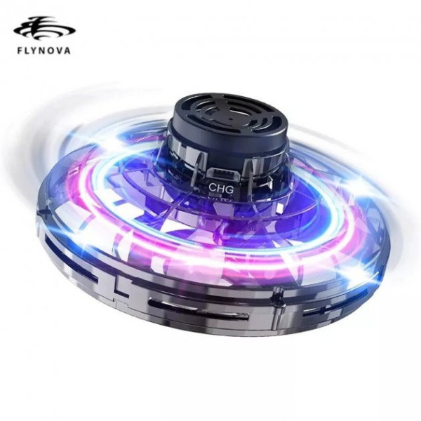 Летающий спиннер FLYNOVA Flying Fidget Spinner игрушка-антистресс с подсветкой LED