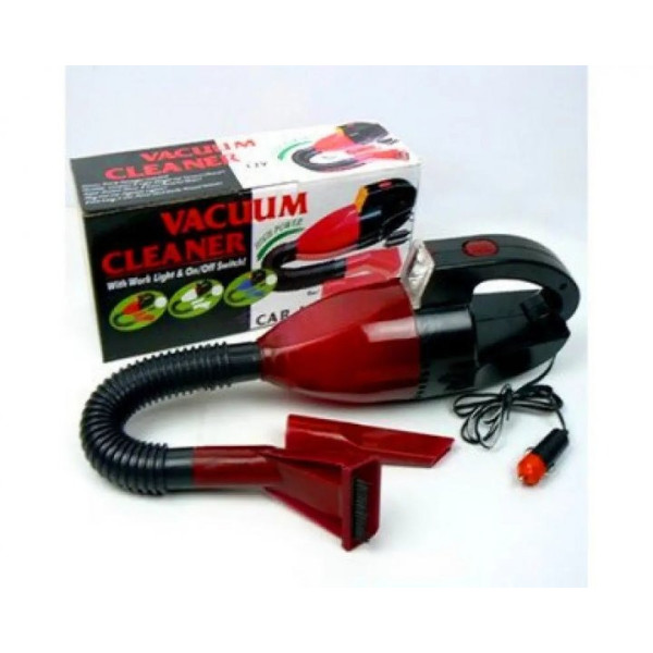 Автомобильный вакуумный пылесос с фонариком Car Vacum Cleaner