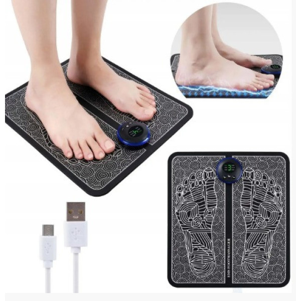 Массажер для ног Ems Foot Massager електрический коврик миостимулятор для ног стимулирующий кровообращение