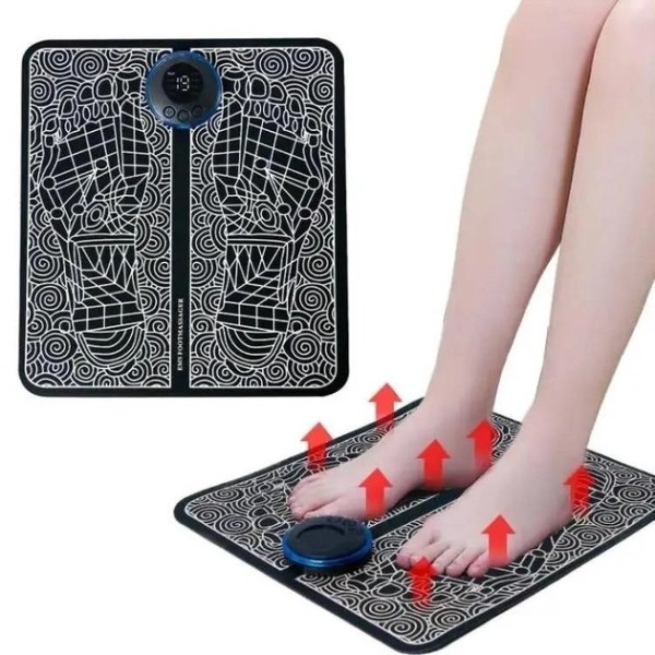 Массажер для ног Ems Foot Massager електрический коврик миостимулятор для ног стимулирующий кровообращение