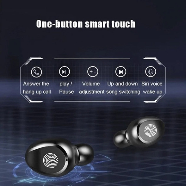 Беспроводные Bluetooth наушники Amoi F9 2000 mah черные блютуз нашники