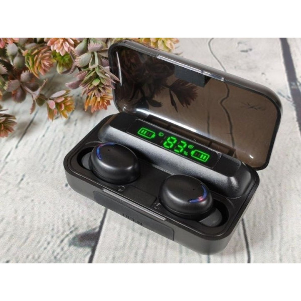 Беспроводные блютуз наушники True Wireless TWS F9 5 Bluetooth Black